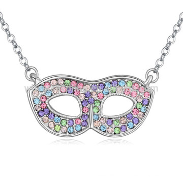 Collier design au masque de cristal autrichien